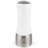 Image de Moulin à poivre manuel en bois et inox blanc H16cm