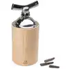 Image de Moulin poivres longs et gros grains en bois naturel H16cm