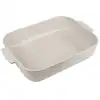 Image de Plat four céramique rectangle écru 40cm