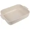 Image de Plat four céramique rectangle écru 32cm