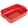 Image de Plat four céramique rectangle rouge 25cm