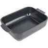 Image de Plat four céramique rectangle ardoise 25cm