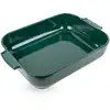 Image de Appolia plat four céramique rectangle vert forêt 40 cm - 15.75in