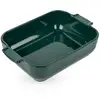 Image de Appolia plat four céramique rectangle vert forêt 25 cm - 10in