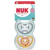 Image de Nuk 2 Sucettes Perfect Match Air 6-18m Zèbre/Lion
