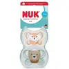 Image de Nuk 2 Sucettes Perfect Match Air 0-6m Renard/Ours