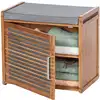 Image de Banc de rangement pour salle de bain en bambou gris