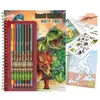 Image de Dino world - album à colorier avec crayons