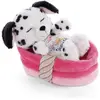 Image de Peluche animal endormi - dalmatien - 12 cm