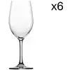 Image de Lot de 6 verres à vin en Cristallin, transparent, 37 cl