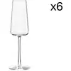 Image de Lot de 6 Flûtes à champagne en cristallin, transparent, 24 cl