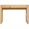 Image de Bureau 2 tiroirs en bois massif, brun