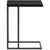 Image de Table d'appoint avec plateau en métal, noir