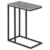 Image de Table d'appoint avec plateau, cadre en métal, effet béton
