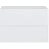 Image de Table de chevet suspendue 2 tiroirs, blanc