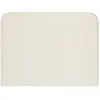 Image de Tête de lit en tissu peau de pêche, blanc crème, 90 cm