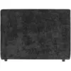 Image de Tête de lit en tissu chenille, noir, 90 cm