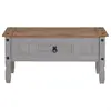 Image de Table basse 1 tiroir en bois massif, gris/naturel