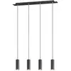 Image de Suspension métal noir 4 lumières