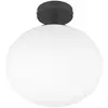 Image de Plafonnier design en verre noir