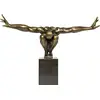 Image de Statuette homme en polyrésine bronze 75x52