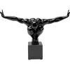 Image de Statuette homme en polyrésine noire 43x29