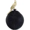 Image de Boîte noire perroquet doré en polyrésine d26