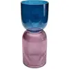Image de Vase en verre bleu et rose h40