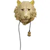 Image de Applique lion en polyrésine dorée