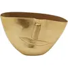 Image de Vase demi visage en aluminium doré