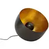 Image de Lampe en acier gris anthracite et doré d35