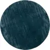Image de Tapis rond en viscose bleue d200