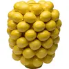 Image de Vase citrons en porcelaine jaune h40
