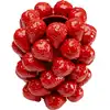 Image de Vase fraises en porcelaine rouge h24
