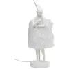 Image de Lampe lapin en polyester et résine blanche h50