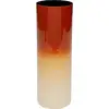 Image de Vase en acier dégradé rouge et beige