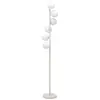 Image de Lampadaire en acier beige et verre h160