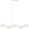 Image de Suspension en verre et acier beige