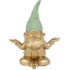 Image de Statuette nain zen doré h19