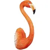 Image de Déco murale orange tête de flamant rose H72
