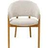 Image de Chaise avec accoudoirs en polyester mélangé et chêne