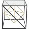 Image de Table d'appoint en acier et verre