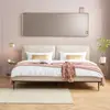 Image de Miroir bords arrondis en acier doré 200x70