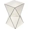 Image de Table d'appoint faces triangulaires en verre miroir doré