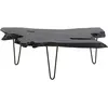 Image de Table basse en teck massif noir et acier