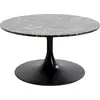 Image de Table basse schickeria effet marbre noir 80cm kare design