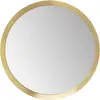 Image de Miroir rond en acier doré d100