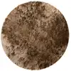 Image de Tapis à poils longs marron clair D 200 rond