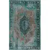 Image de Tapis tissé à plat turquoise 155x235