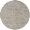 Image de Tapis de laine beige/noir D 100 rond